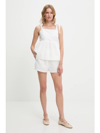 μπλούζα και σορτς answear lab χρώμα άσπρο κύριο υλικό 90%