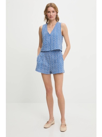 γιλέκο και βερμούδα answear lab χρώμα μπλε κύριο υλικό