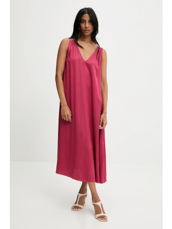 φόρεμα answear lab χρώμα μπορντό 50% ρεγιόν, 50% βισκόζη