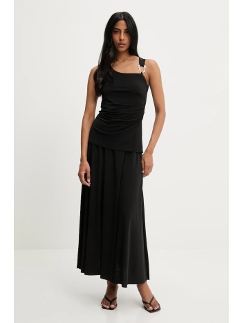 μπλούζα και φούστα answear lab χρώμα μαύρο 95%