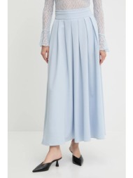 φούστα answear lab χρώμα: μπλε 62% πολυεστέρας, 32% βισκόζη, 6% ελαστάν