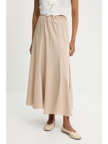 φούστα answear lab χρώμα μπεζ 97% πολυεστέρας, 3%
