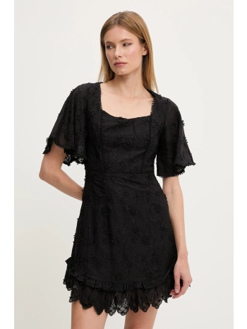 βαμβακερό φόρεμα answear lab χρώμα μαύρο 100% βαμβάκι