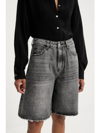 τζιν σορτς answear lab χρώμα γκρι 85% βαμβάκι, 15%