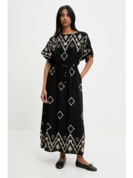 φόρεμα answear lab χρώμα: μαύρο 91% βισκόζη, 9% πολυεστέρας