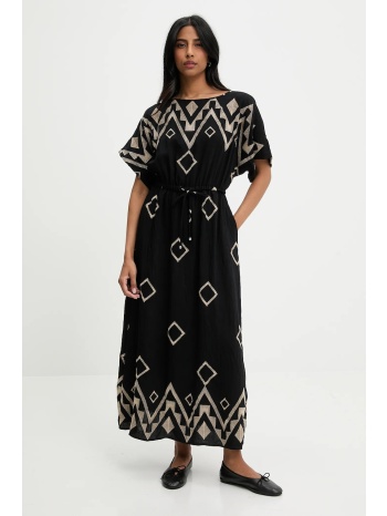 φόρεμα answear lab χρώμα μαύρο 91% βισκόζη, 9% πολυεστέρας