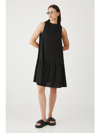 λινό φόρεμα medicine χρώμα μαύρο 55% λινό, 45% βισκόζη