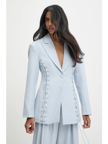 σακάκι answear lab χρώμα μπλε κύριο υλικό 95%