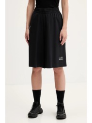 σορτς mm6 maison margiela χρώμα: μαύρο, s52mu0131.m35417 85% πολυαμίδιο, 15% ελαστάν