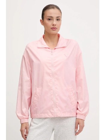μπουφάν guess χρώμα ροζ, v5gl01 wh482 κύριο υλικό 100%
