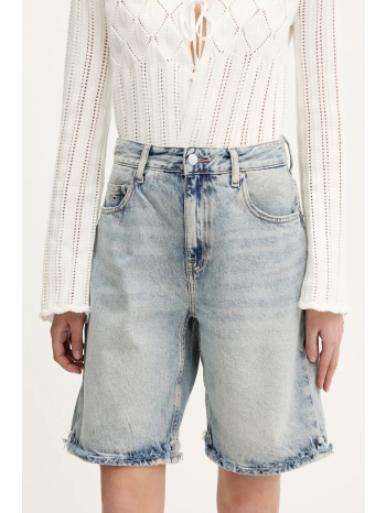 τζιν σορτς tommy jeans χρώμα μπλε, dw0dw20086 κύριο υλικό