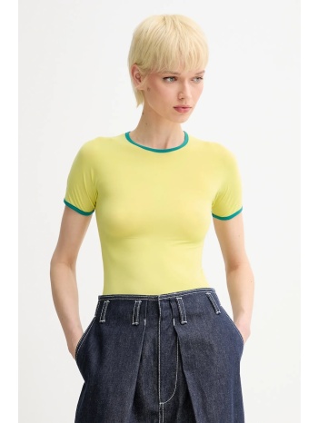 μπλουζάκι sunnei χρώμα κίτρινο, prtwwjer009 73%