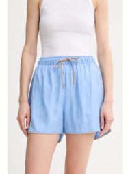λινό σορτς munthe uppi χρώμα: μπλε, 255140625523 85% lyocell, 15% λινό