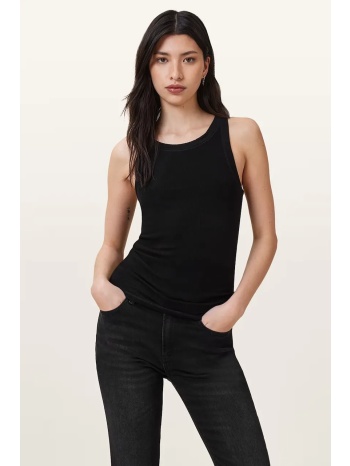 top allsaints rina χρώμα μαύρο, w235jb 96% lyocell, 4%