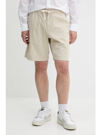 βαμβακερό σορτσάκι timberland ανδρικό, χρώμα μπεζ