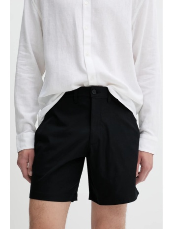 σορτς abercrombie & fitch χρώμα μαύρο, ki128-5039 100%