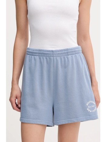 σορτς tommy hilfiger χρώμα μπλε, uw0uw05794 κύριο υλικό