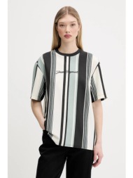 βαμβακερό μπλουζάκι guess originals χρώμα: τιρκουάζ, m5gi59 k8fq4 100% βαμβάκι