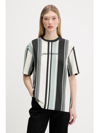 βαμβακερό μπλουζάκι guess originals χρώμα τιρκουάζ, m5gi59