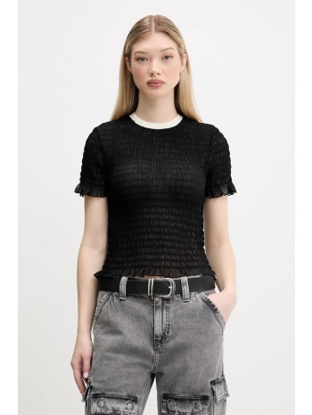 μπλουζάκι guess originals χρώμα μαύρο, w5gp51 kbbf2 κύριο