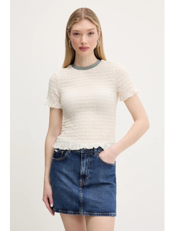 μπλουζάκι guess originals χρώμα μπεζ, w5gp51 kbbf2 κύριο