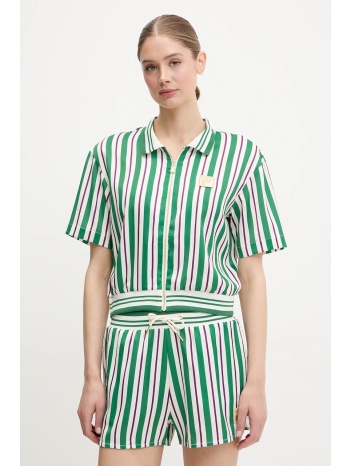 πουκάμισο fila lassance χρώμα πράσινο, faw0996 100%