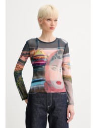 μακρυμάνικο sunnei χρώμα: πολύχρωμο, rtwwtop016 75% πολυαμίδιο, 25% ελαστάν