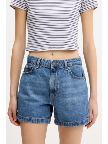 τζιν σορτς guess jeans χρώμα μπλε, w5gd0s d5o13 75%