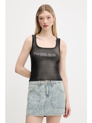 top guess originals χρώμα μαύρο, w5gp50 kctt1 93% βαμβάκι