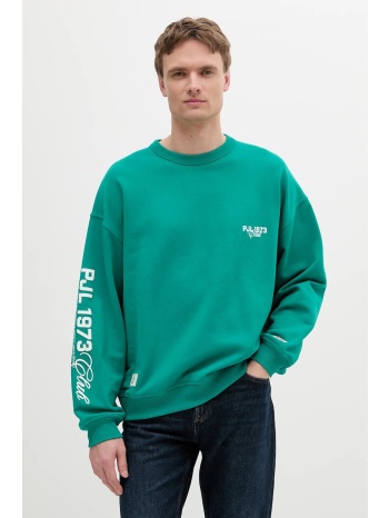 βαμβακερή μπλούζα pepe jeans colville crew χρώμα πράσινο
