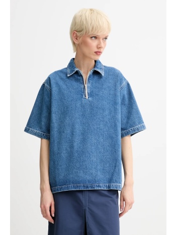 μπλουζάκι τζιν sunnei χρώμα μπλε, rtwxtop008 100% βαμβάκι