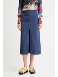 φούστα sunnei χρώμα: ναυτικό μπλε, rtwwskr024 64% βαμβάκι, 36% νάιλον