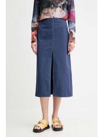 φούστα sunnei χρώμα ναυτικό μπλε, rtwwskr024 64% βαμβάκι