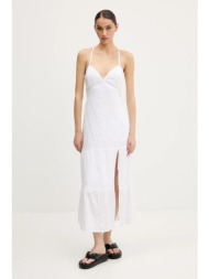 βαμβακερό φόρεμα hollister co. χρώμα: άσπρο, ki359-5079 κύριο υλικό: 100% βαμβάκι
φόδρα: 100% πολυεσ