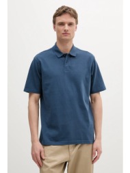 βαμβακερό μπλουζάκι πόλο boss orange ανδρικό, χρώμα: ναυτικό μπλε, 50519740 100% βαμβάκι