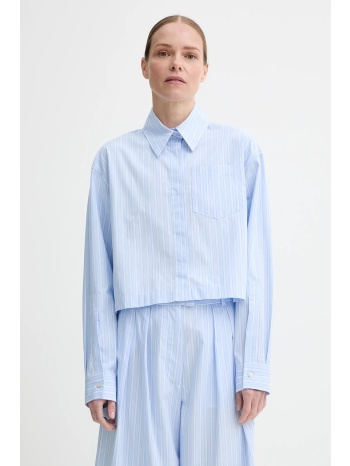 βαμβακερό πουκάμισο won hundred χρώμα μπλε, 3489-14268