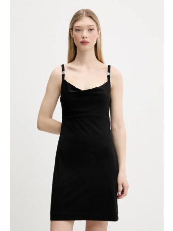 φόρεμα hugo χρώμα μαύρο, 50536463 κύριο υλικό 100%