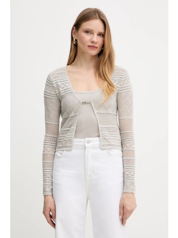 πλεκτή ζακέτα guess nellie χρώμα γκρι, w5gr15 z3e22 70%