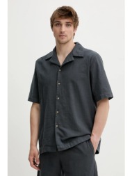 βαμβακερό πουκάμισο won hundred ανδρικό, χρώμα: γκρι, 3560-14234 100% βαμβάκι