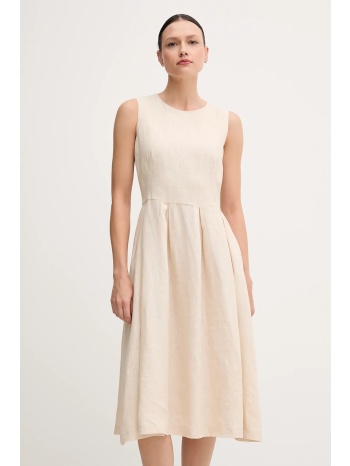 πλεκτή ζακέτα oui χρώμα μπεζ, 92841 61% βαμβάκι, 39%