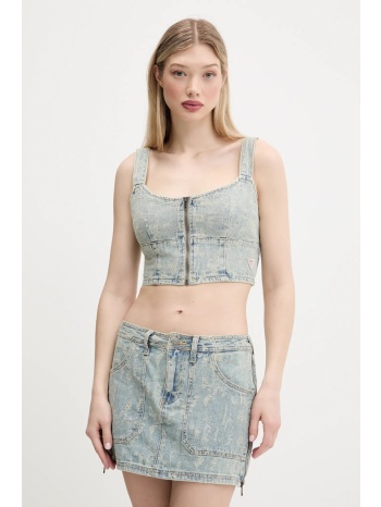 top guess originals χρώμα μπλε, w5gg25 d5ota κύριο υλικό