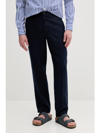 λινό παντελόνι united colors of benetton ανδρικό, χρώμα