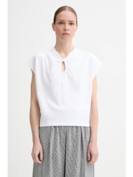 βαμβακερό μπλουζάκι sessun χρώμα: άσπρο, 25208017 100% βαμβάκι