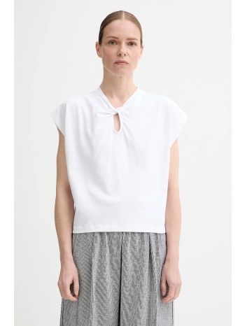 βαμβακερό μπλουζάκι sessun χρώμα άσπρο, 25208017 100%