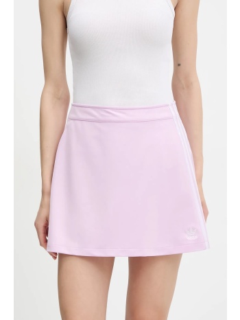 φούστα adidas originals 3-stripes χρώμα μοβ, jd0314 95%