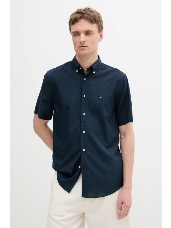 πουκάμισο tommy hilfiger χρώμα ναυτικό μπλε, mw0mw38576