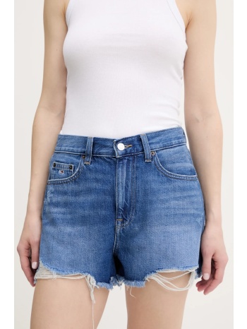 τζιν σορτς tommy jeans χρώμα μπλε, dw0dw20096 κύριο υλικό
