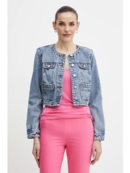 τζιν μπουφάν morgan vcharme χρώμα: μπλε, vcharme 100% βαμβάκι