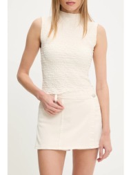 φούστα και φόρεμα answear lab χρώμα: μπεζ 98% βαμβάκι, 2% ελαστάν