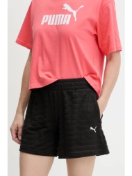 σορτς puma χρώμα: μαύρο, 685028 κύριο υλικό: 60% βαμβάκι, 40% πολυεστέρας
φόδρα τσέπης: 100% βαμβάκι